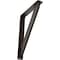 Ekena Millwork Traditional Wrought Iron Bracket, (Single center brace), Antiqued Bronze 1 1/2"W x 5 1/2"D x 8"H BKTM01X05X08STRABZ - alternate 1